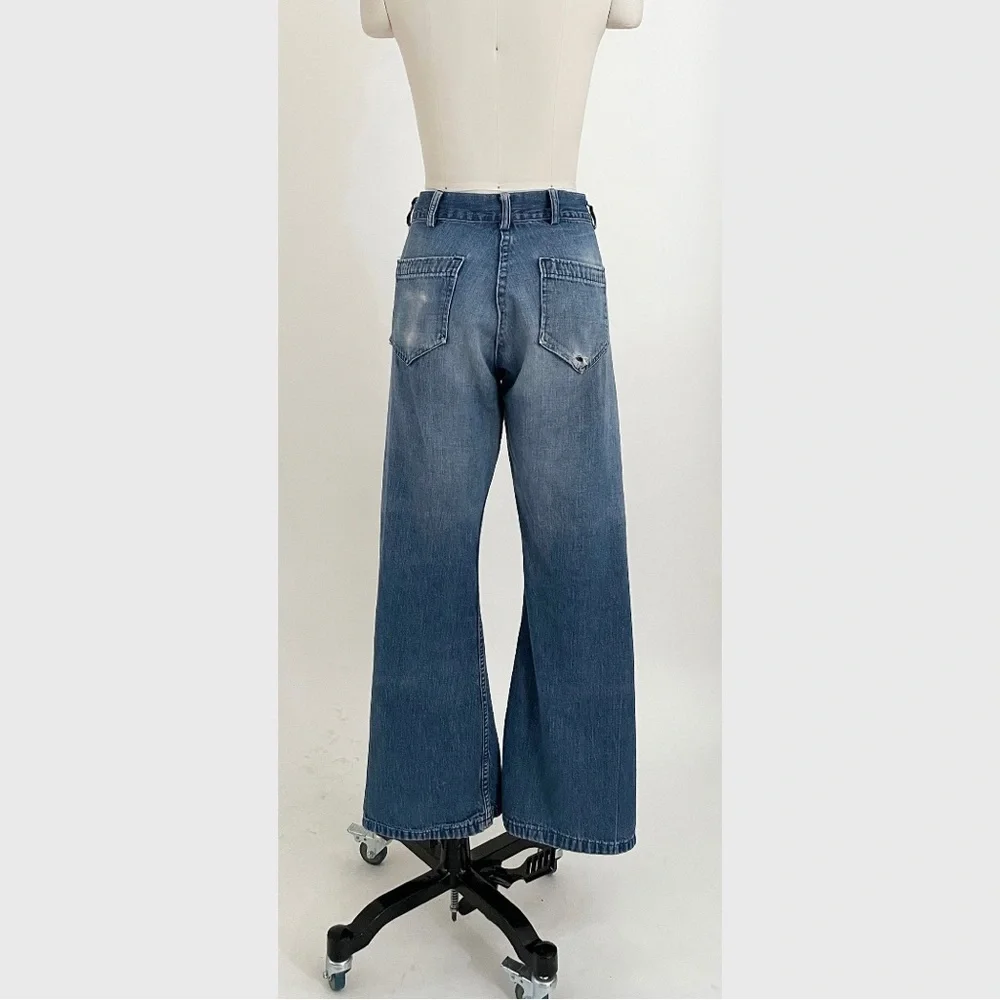 60’s 70’s seafarer distressed utility denims - Picture 5 of 9
